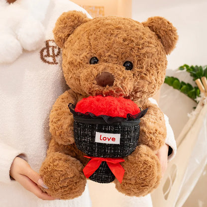 Rose Bear Plush Doll