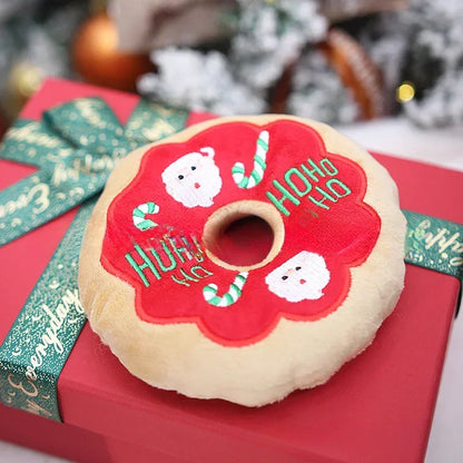 Singing Plush Pet Teddy with Kittens & Dogs - Festive Circle Toy