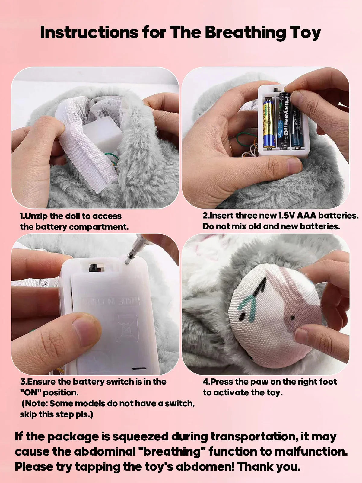 Soothing Elephant Plush Toy with Music & Light