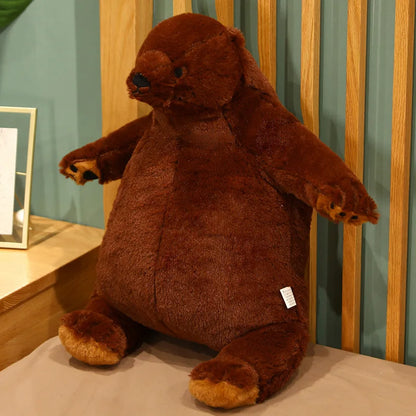 Soft Brown Teddy Bear Plush Pillow 40cm