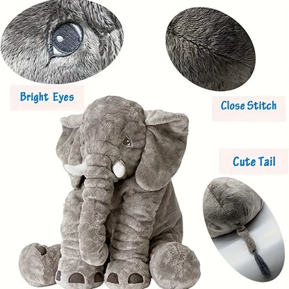 Soft 40cm Elephant Plush Toy - Adorable Baby Pillow & Gift for Kids