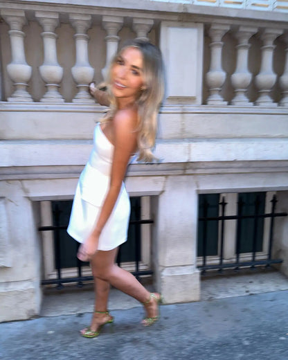Solid Tube Mini Dress