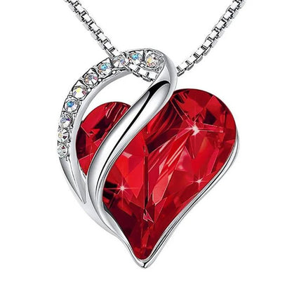 Ocean Heart Eternal Rose Necklace Gift Box for Valentine's Day and Mother's Day