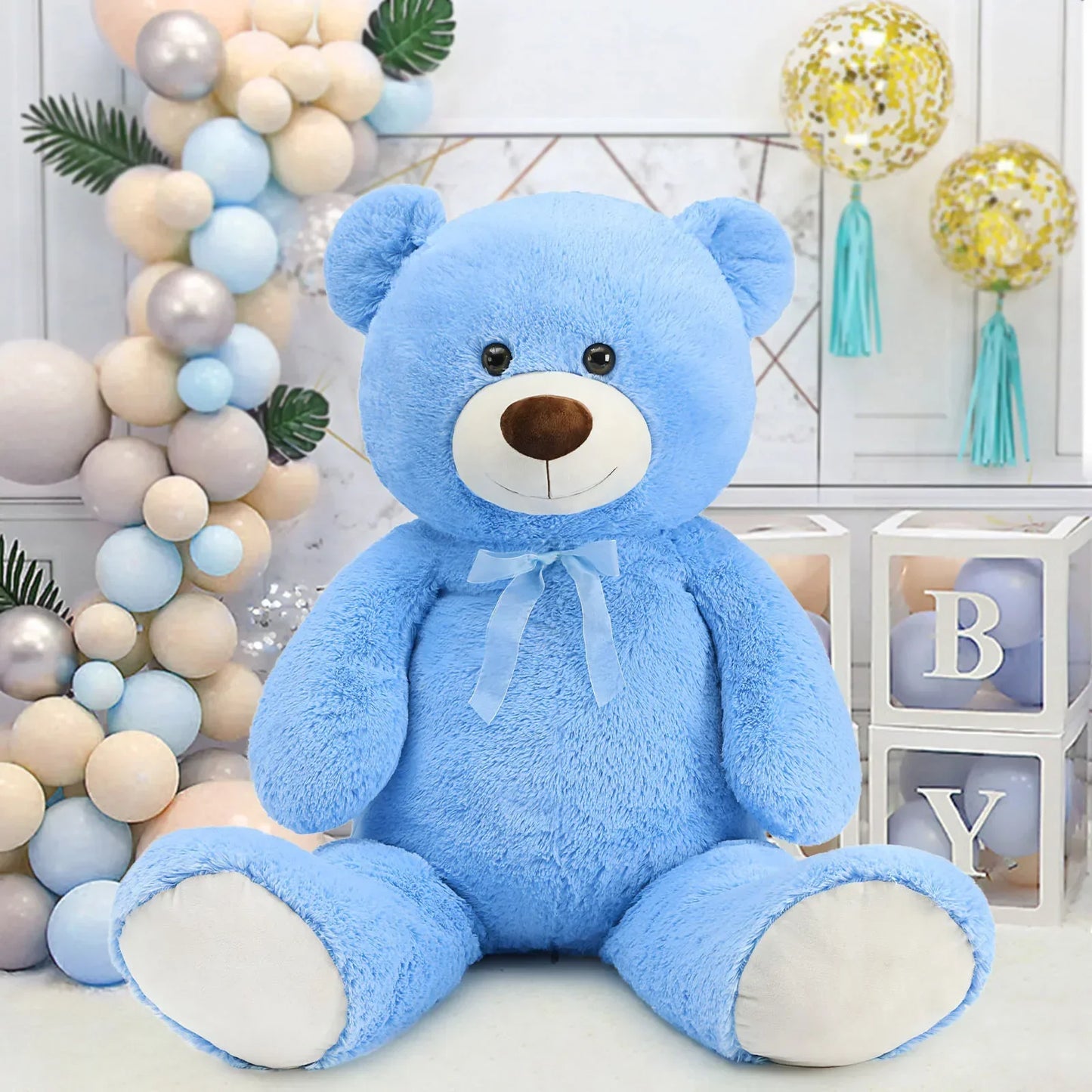 Giant Blue Teddy Bear Plush 130cm