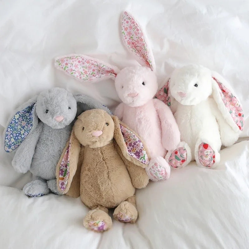 Floral Bunny Plush Toy 30cm