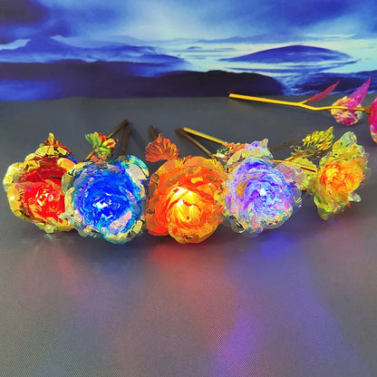 Galaxy Eternal Gold Rose Decorative Flower