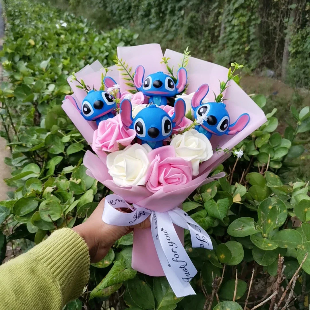Plush Cartoon Bouquet Soft Doll for Gifts