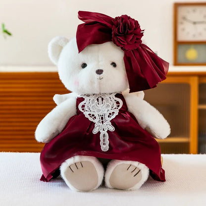Wedding Teddy Bear Couple Plush Bride and Groom Doll