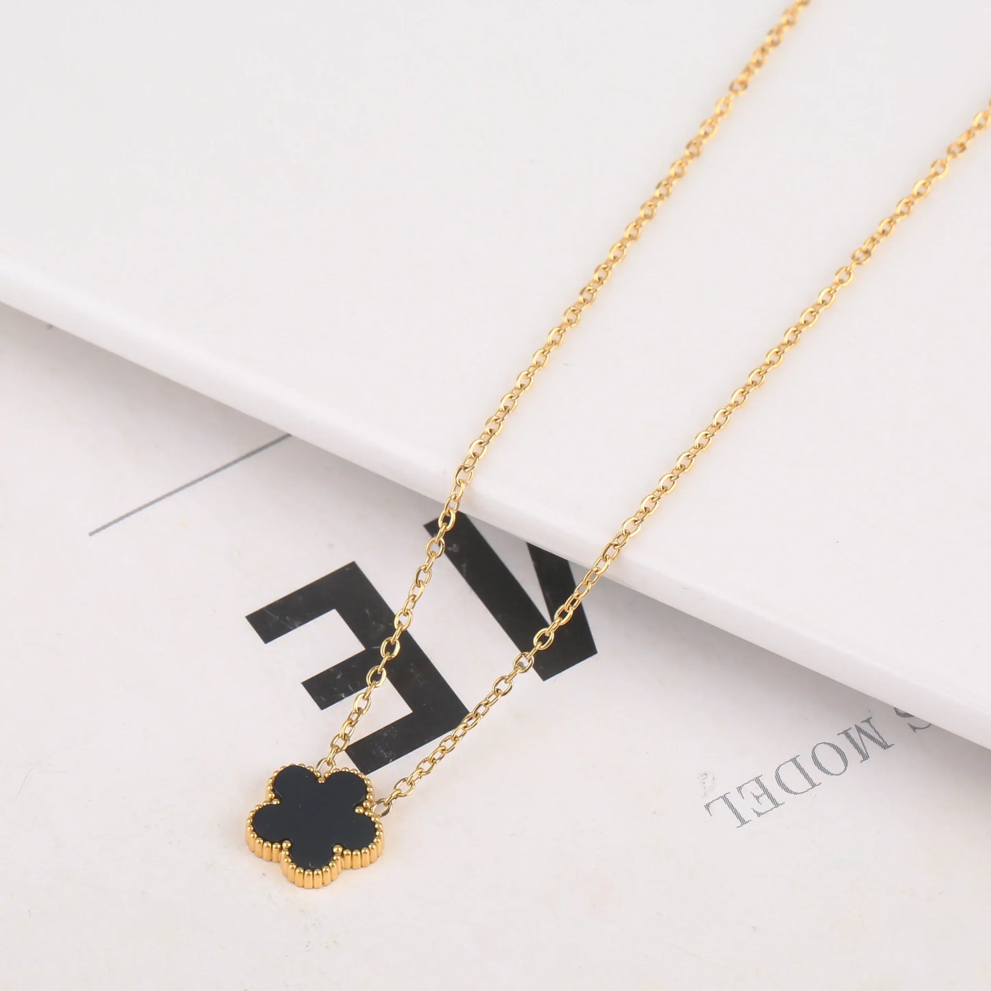 Gold Plated Five Leaf Flower Adjustable Bracelet