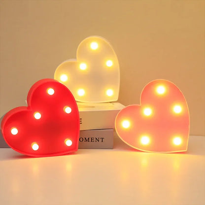 Romantic Heart LED Night Light for Valentine's Day Gift