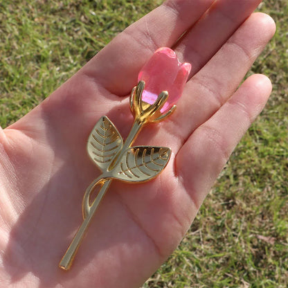 Crystal Rose Artificial Flower - Mother's Day & Anniversary Gift