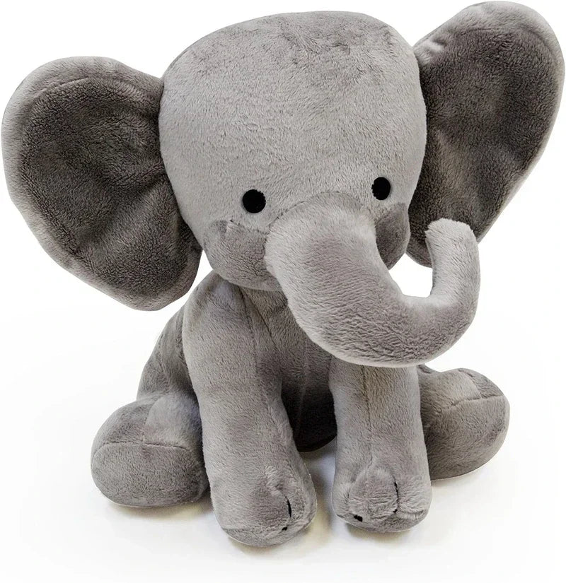 Gray Elephant Plush - 25cm Soft Stuffed Toy for Kids and Nursery Decor
