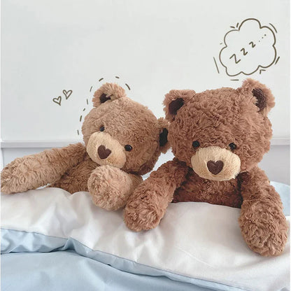 Curly Love Teddy Bear Plush Hug Pillow 40cm