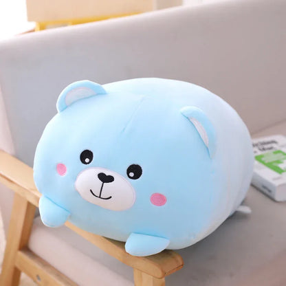 Huge Plush Animal Pillows - Adorable Cat, Piggy & Hamster Cushions