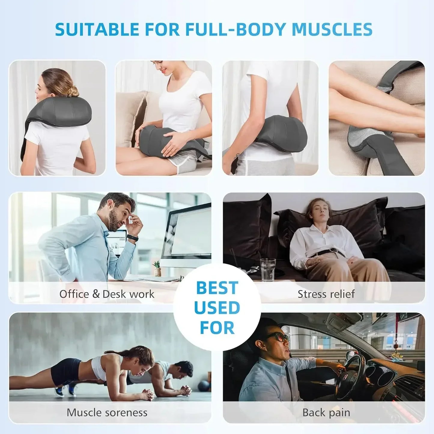 Shoulder Neck Cervical Kneading Massager