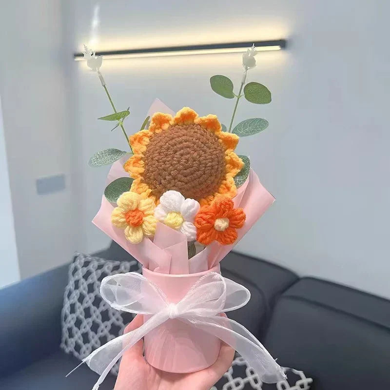 Handcrafted Crochet Rose Bouquet