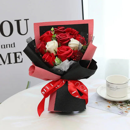 Pink Soap Rose Preserved Bouquet