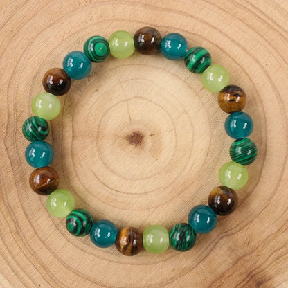 Tiger Eye Natural Stone Beaded Bracelet