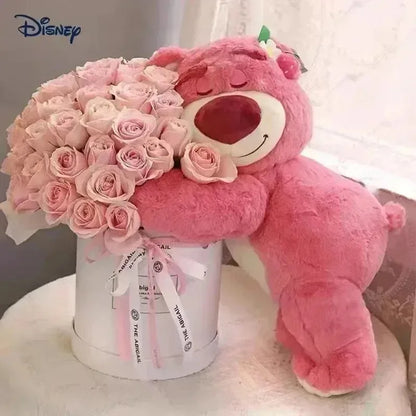 Lotso Plush Bear - Soft Strawberry Plush Pillow for Kids and Collectors