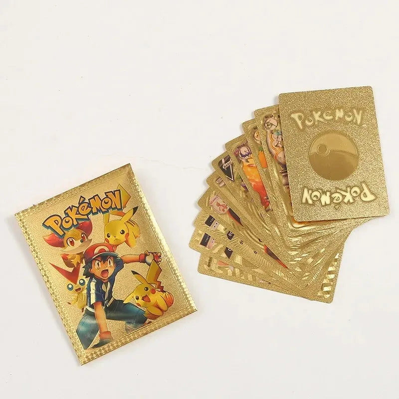10Pcs Pokemon Cards Vmax GX Color Energy Card