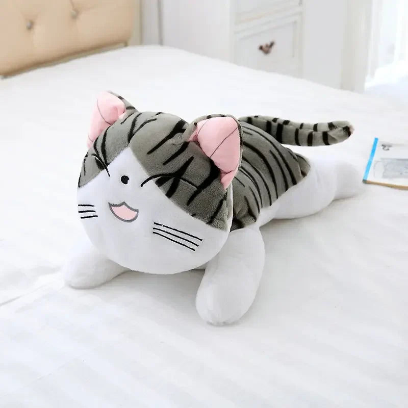 Cute Cat Plush Toy - Soft Cheese Doll for Kids