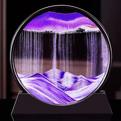 3D Moving Sand Art Glass Decor