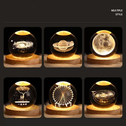 Moon Planet Galaxy Lamp