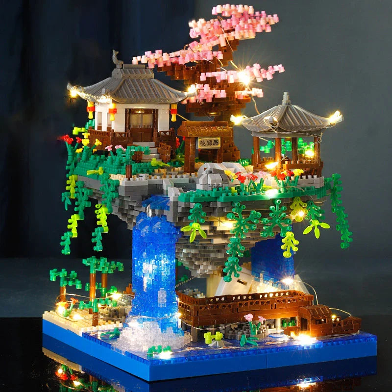 Peach Blossom Pool Castle Building Blocks