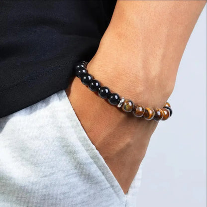 Triple Protection Gemstone Stretch Bracelet