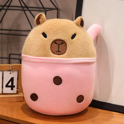 Capibara Cuddle Buddy: Plush Throw Pillow & Doll for Kids' Joy