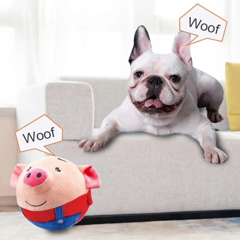 Electric Plush Toy Ball - Interactive Pet Toy for Dogs