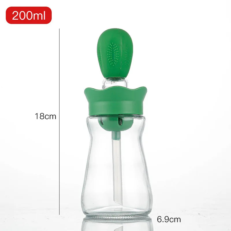 Portable Oil Bottle With Silicone Brush