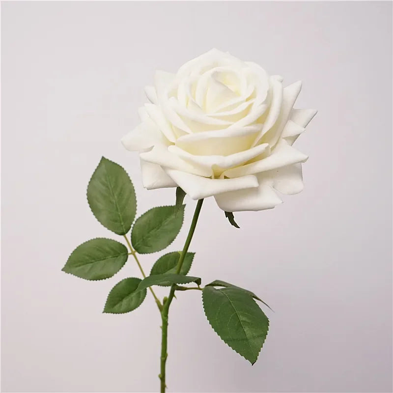 5Pc Real Touch Rose Artificial Flowers Moisturizing Silk Roses for Wedding and Home Decor