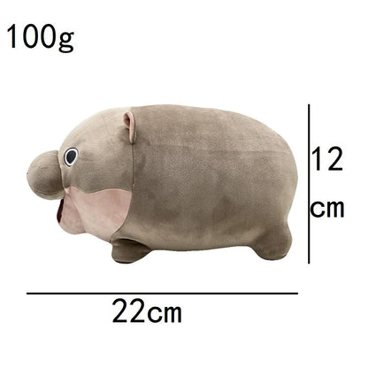 Moo Deng Weighted Hippo Plush Toy - Soft, Cuddly Home Decor Gift