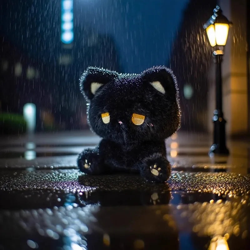 Emo Cat Plush Doll Cute Stuffed Toy Gift for Couples