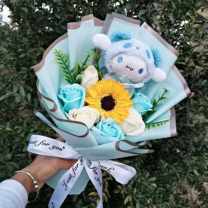 Kuromi Plush Flower Bouquet Soft Toy Gift for Girls