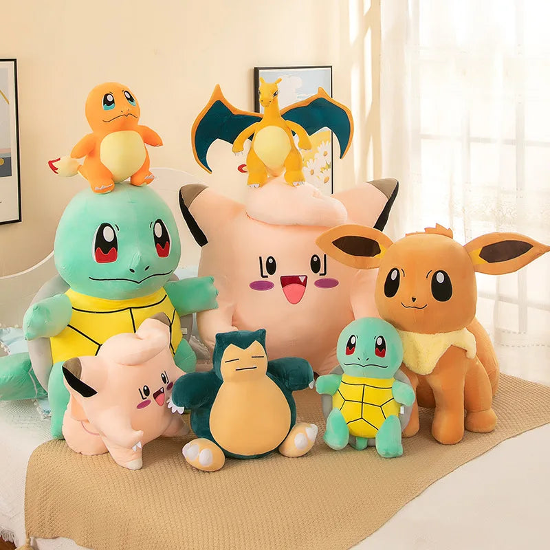40cm Snorlax Plush Toy - Soft Cartoon Doll for Kids