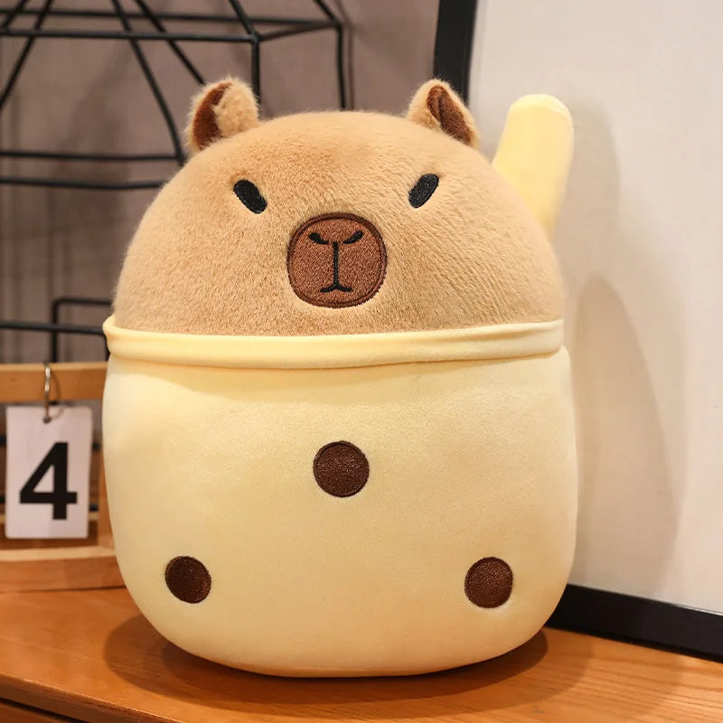 Capibara Cuddle Buddy: Plush Throw Pillow & Doll for Kids' Joy