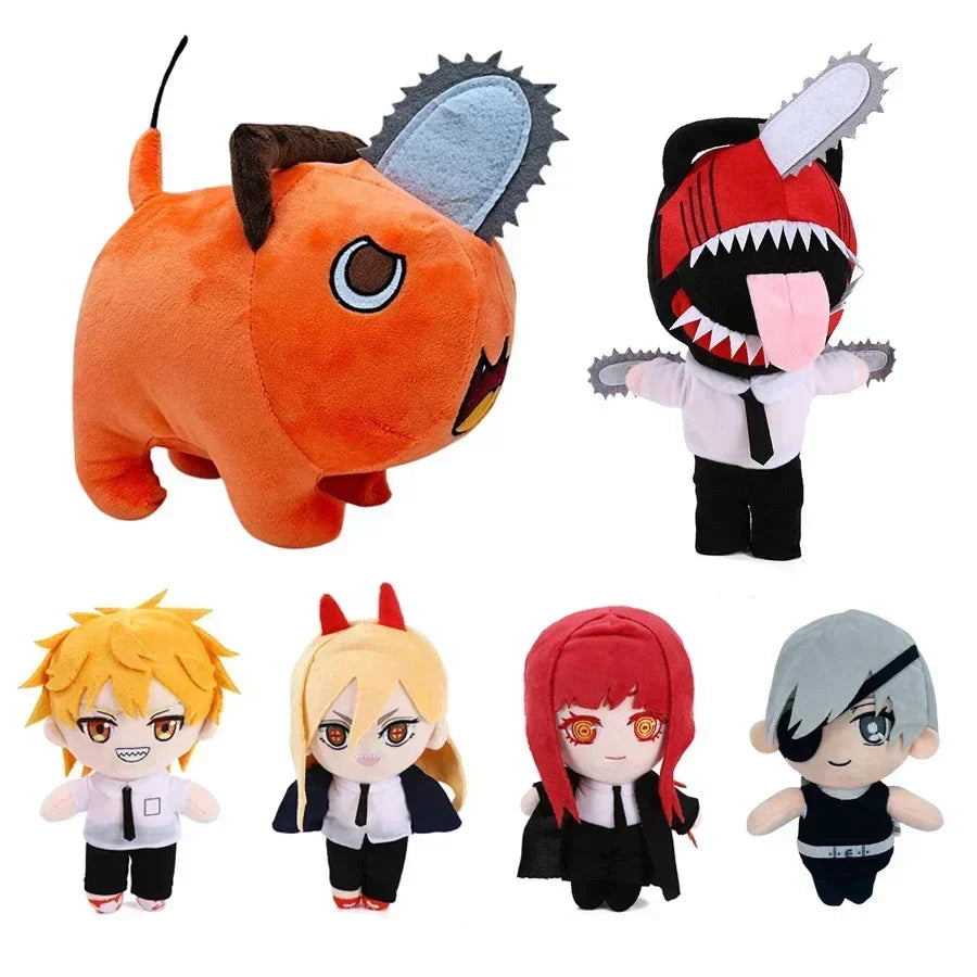 Chainsaw Man Plush Dolls: Makima, Denji, Power & Friends