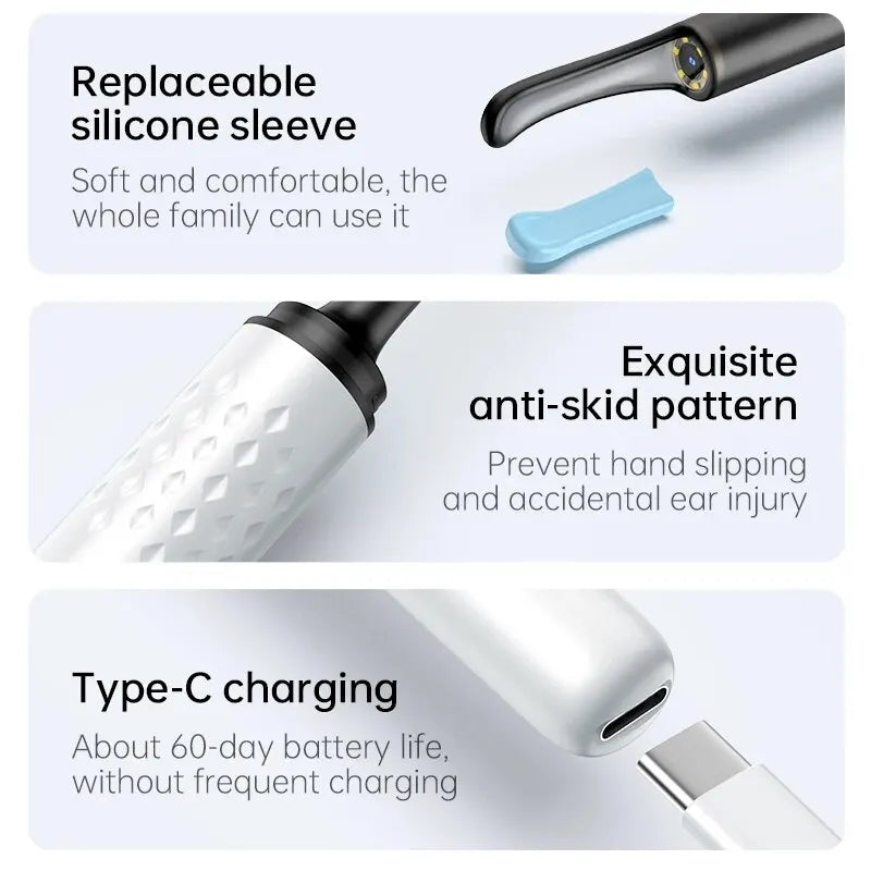 Wireless Endoscope Hd Ear Pick Set
