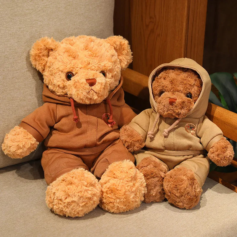 High Quality American Bear Plush Doll - Soft Teddy with Clothes