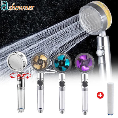 Turbocharged Rotating Shower