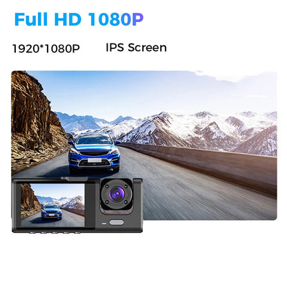 Three Channel Car Hd Dashcam