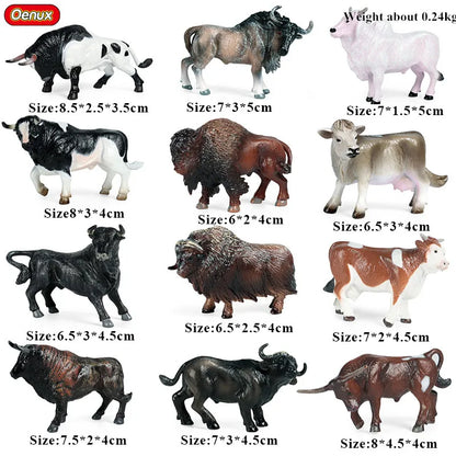 Montessori Miniature Lion Shark Horse Dinosaur Animals Model Set Action Figures
