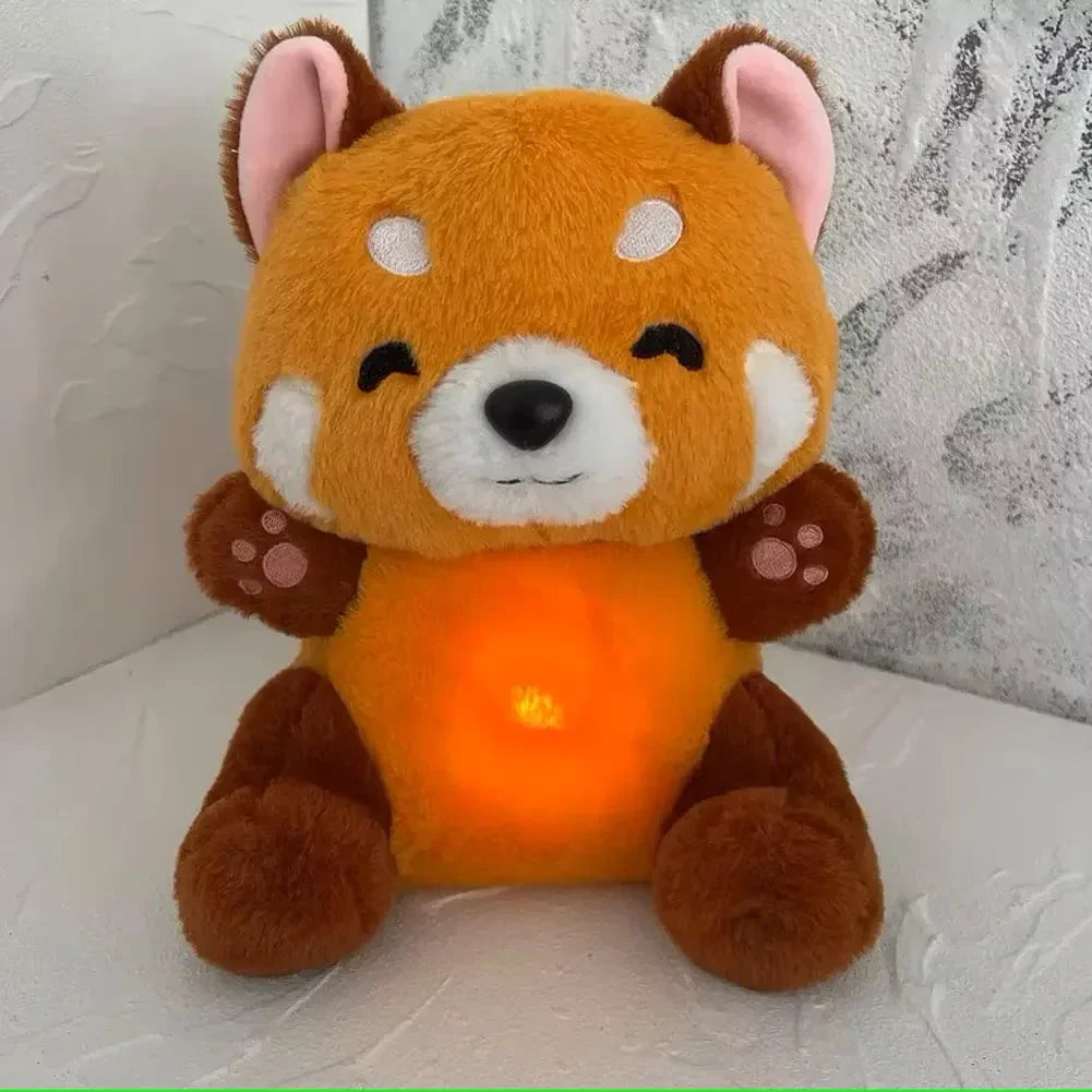 Breathing Fox Bear Plush: Soothing Musical Doll for Baby's Comfort