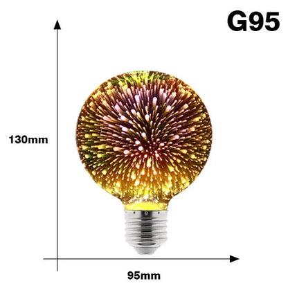 Vintage Star Fireworks Lamp