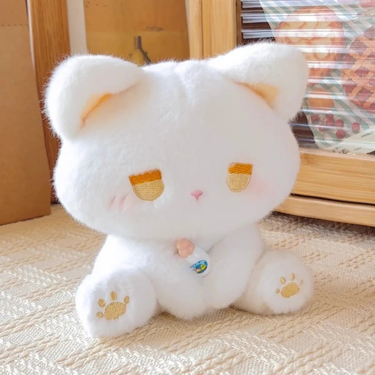 Emo Cat Plush Doll Cute Stuffed Toy Gift for Couples