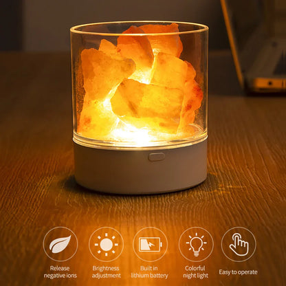 Natural Himalayan Salt Lamp Led