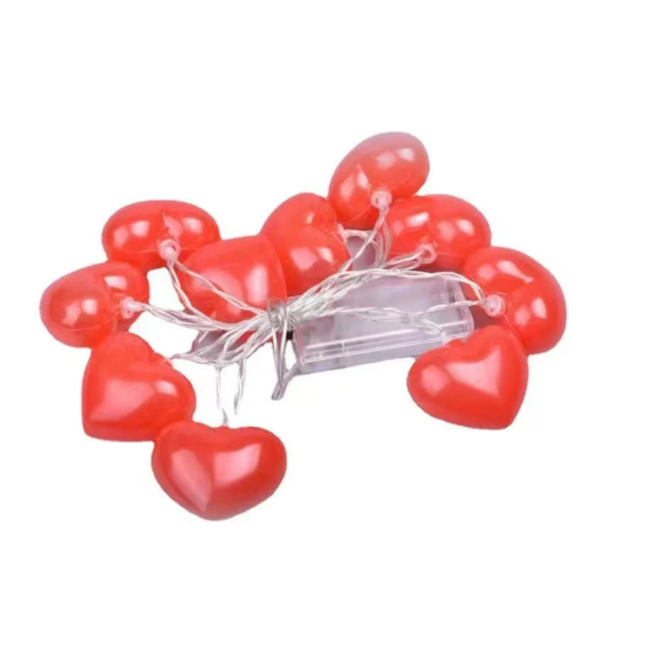 Battery Operated Heart String Lights for Valentine's Day