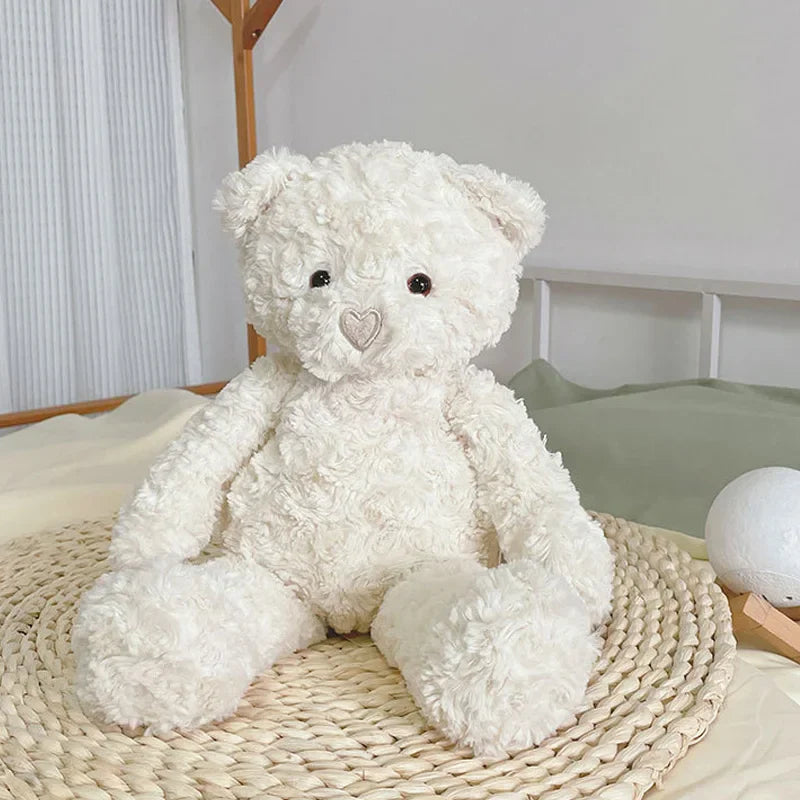 Curly Love Teddy Bear Plush Hug Pillow 40cm